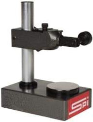 SPI - Cast Iron (Base), Rectangular Base, Comparator Gage Stand - 8" High, 6" Base Length x 3-7/8" Base Width x 2" Base Height, Includes Holder - Apex Tool & Supply