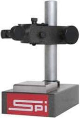 SPI - Cast Iron (Base), Rectangular Base, Comparator Gage Stand - 8" High, 6" Base Length x 3-7/8" Base Width x 2" Base Height, Includes Holder - Apex Tool & Supply
