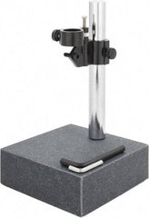 SPI - Granite, Rectangular Base, Comparator Gage Stand - 8" High, 6" Base Length x 6" Base Width x 2" Base Height, Includes Holder - Apex Tool & Supply