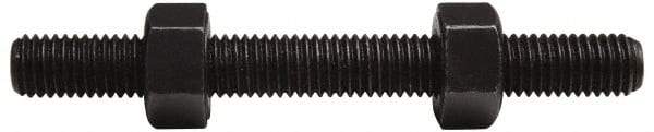 Value Collection - 1/2-13, 2-1/4" Long, Uncoated, Steel, Fully Threaded Stud with Nut - Grade B7, 1/2" Screw, 7B Class of Fit - Apex Tool & Supply