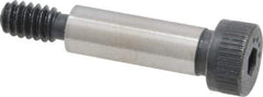 Made in USA - 1/4" Shoulder Diam x 3/4" Shoulder Length, #10-24 UNC, Hex Socket Shoulder Screw - 8 Alloy Steel, 0.357 to 3/8" Head Diam - Apex Tool & Supply