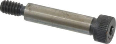 Made in USA - 1/4" Shoulder Diam x 1" Shoulder Length, #10-24 UNC, Hex Socket Shoulder Screw - 8 Alloy Steel, 0.357 to 3/8" Head Diam - Apex Tool & Supply