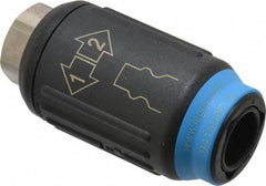 Legris - 1/4 Female NPT Industrial Pneumatic Hose Safety Coupler - Plastic/Brass, 3/8" Body Diam - Apex Tool & Supply
