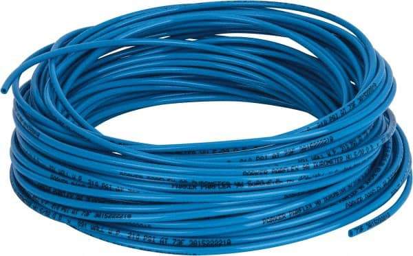 Parker - 3/32" ID x 5/32" OD, 1/32" Wall Thickness, 100' Long, Polyurethane Tube - Blue, 210 Max psi, Shore A 98 Hardness, -40 to 180°F - Apex Tool & Supply