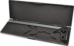 SPI - 2 Piece, 18" Combination Square Set - 1/16, 1/32, 1/64 & 1/8" (4R) Graduation, Hardened Steel Blade, Cast Iron Center & Square Head - Apex Tool & Supply