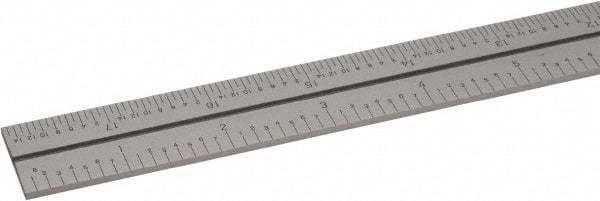 SPI - 18 Inch Long Blade, 4R Graduation Combination Square Blade - Baked Enamel Coated, 1/64, 1/32 1/16 and 1/8 Inch Graduation - Apex Tool & Supply