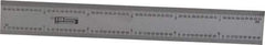 SPI - 6 Inch Long Blade, 16R Graduation Combination Square Blade - Baked Enamel Coated, 1/100, 1/64, 1/50 and 1/32 Inch Graduation - Apex Tool & Supply