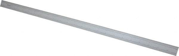 SPI - 24 Inch Long Blade, English and Metric Graduation Combination Square Blade - Baked Enamel Coated, 1/64 and 1/32 Inch Graduation, 0.5 and 1mm Graduation - Apex Tool & Supply