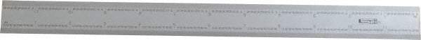 SPI - 12 Inch Long Blade, 16R Graduation Combination Square Blade - Baked Enamel Coated, 1/100, 1/64, 1/50 and 1/32 Inch Graduation - Apex Tool & Supply