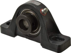 Browning - 3/4" ID, 5" OAL x 2-17/32" OAH Pillow Block - 1,444 Lb Static Cap, 2,611 Lb Dyn Cap, 3-25/32" Btw Mnt Hole Ctrs, 1-5/16" Base-to-Ctr Ht, Cast Iron - Apex Tool & Supply