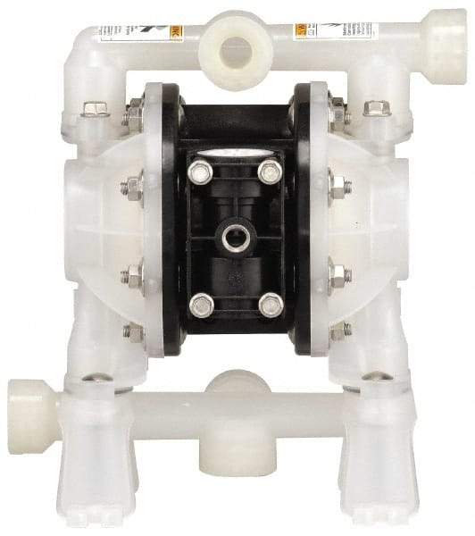 ARO/Ingersoll-Rand - 1/2" NPT, Nonmetallic, Air Operated Diaphragm Pump - PTFE Diaphragm, Kynar Housing - Apex Tool & Supply