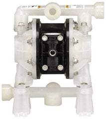 ARO/Ingersoll-Rand - 1/2" NPT, Nonmetallic, Air Operated Diaphragm Pump - PTFE Diaphragm, Polypropylene Housing - Apex Tool & Supply