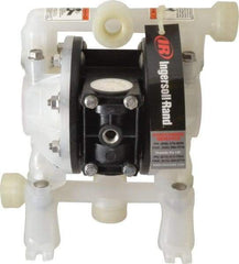 ARO/Ingersoll-Rand - 1/2" NPT, Nonmetallic, Air Operated Diaphragm Pump - Santoprene Diaphragm, Polypropylene Housing - Apex Tool & Supply