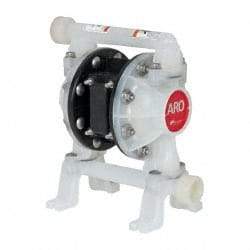 ARO/Ingersoll-Rand - 3/4" NPT, Nonmetallic, Air Operated Diaphragm Pump - Santoprene Diaphragm, Polypropylene Housing - Apex Tool & Supply