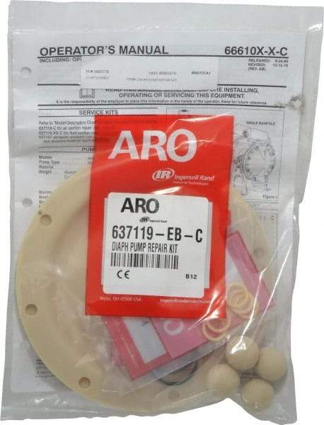 ARO/Ingersoll-Rand - Santoprene Fluid Section Repair Kit - For Use with Diaphragm Pumps - Apex Tool & Supply