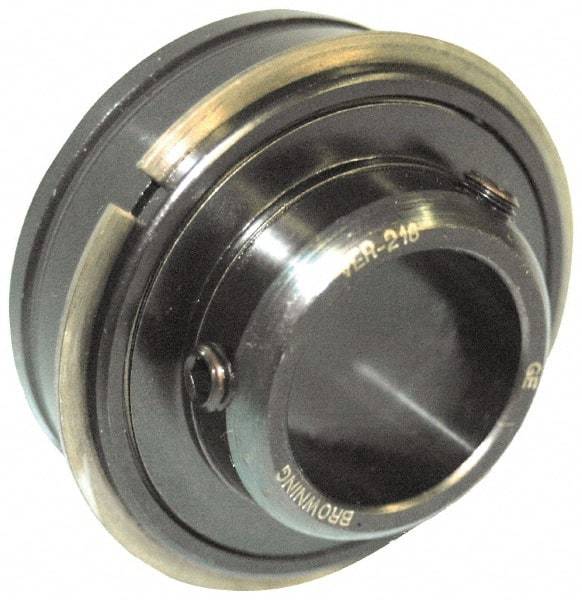 Browning - 1-11/16" ID x 3.3465" OD, 7,901 Lb Dynamic Capacity, ER Style Insert Bearing - 52100 Steel Insert, 1-3/32" Race Width, 5,139 Lb Static Capacity - Apex Tool & Supply