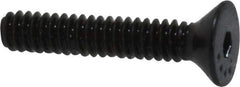 Made in USA - #4-40 UNC Hex Socket Drive, 82° Flat Screw - Alloy Steel, Black Oxide Finish, Fully Threaded, 5/8" OAL - Apex Tool & Supply
