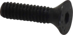 Made in USA - #5-40 UNC Hex Socket Drive, 82° Flat Screw - Alloy Steel, Black Oxide Finish, Fully Threaded, 1/2" OAL - Apex Tool & Supply