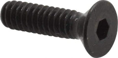 Made in USA - #10-24 UNC Hex Socket Drive, 82° Flat Screw - Alloy Steel, Black Oxide Finish, Fully Threaded, 3/4" OAL - Apex Tool & Supply