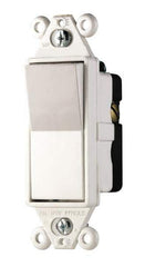 Cooper Wiring Devices - 1 Pole, 120 to 277 VAC, 20 Amp, Commercial Grade, Rocker, Wall and Dimmer Light Switch - 1.44 Inch Wide - Apex Tool & Supply
