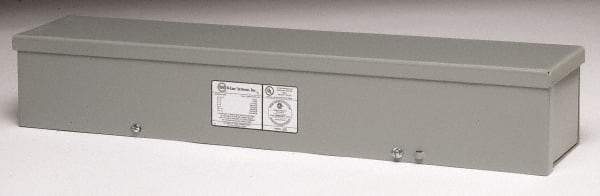 Cooper B-Line - 4" High x 24" Wide x 4" Long, Screw Mount Wire Duct - Gray, 7 Knockouts, Screw, Steel - Apex Tool & Supply