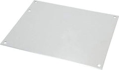 Cooper B-Line - 6-7/8" OAW x 8-7/8" OAH Powder Coat Finish Electrical Enclosure Nonperforated Panel - 10" x 8" Box, 14 Gauge Steel, Use with 1084-12CHC/1084-12CHCS/1084-12CHQRC/1084-12CHSC/1084-12LC/1084-12SC/1084-FTC/1086-12CHC/1086-12CHSC/1086-12SC - Apex Tool & Supply