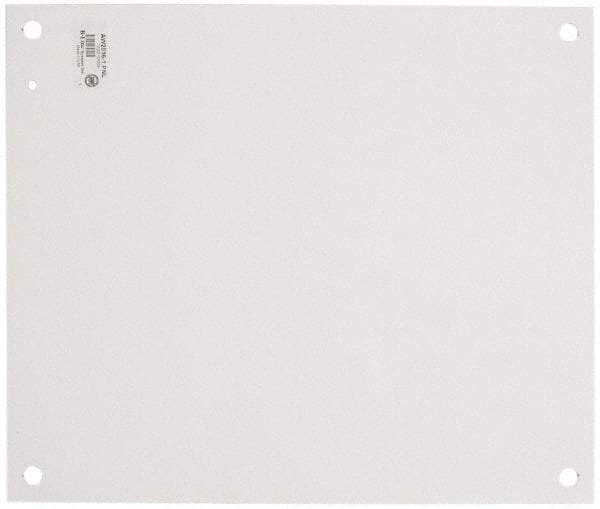 Cooper B-Line - 10-1/4" OAW x 14-1/4" OAH Powder Coat Finish Electrical Enclosure Nonperforated Panel - 16" x 12" Box, 14 Gauge Steel, Use with 16126-1/16128-1 - Apex Tool & Supply
