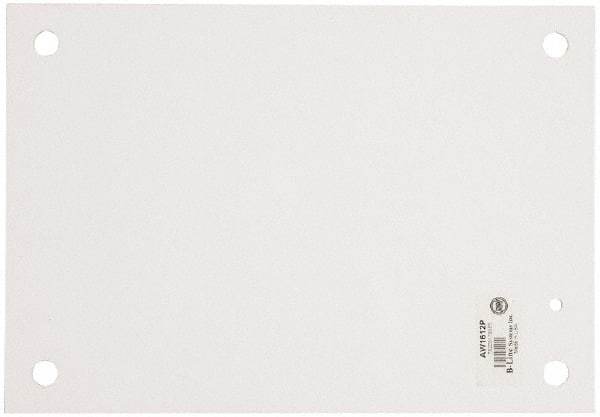 Cooper B-Line - 27" OAW x 32-7/8" OAH Powder Coat Finish Electrical Enclosure Flanged Panel - 36" x 30" Box, 12 Gauge Steel, Use with 30368-12/363010-12/363012-12/363016-12/363020-12/36306-12/36308-12 - Apex Tool & Supply