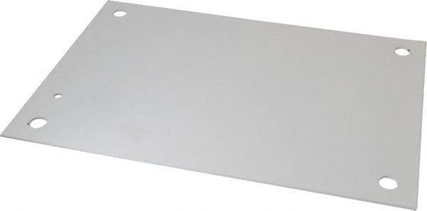 Cooper B-Line - 9" OAW x 13" OAH Powder Coat Finish Electrical Enclosure Nonperforated Panel - 16" x 12" Box, 12 Gauge Steel, Use with 161210-12/16126-12/16128-12 - Apex Tool & Supply