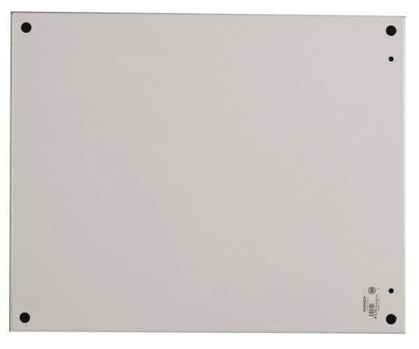 Cooper B-Line - 13" OAW x 13" OAH Powder Coat Finish Electrical Enclosure Nonperforated Panel - 16" x 16" Box, 12 Gauge Steel, Use with 16166-12/16168-12 - Apex Tool & Supply