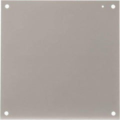 Cooper B-Line - 17" OAW x 17" OAH Powder Coat Finish Electrical Enclosure Nonperforated Panel - 20" x 20" Box, 12 Gauge Steel, Use with 202010-12/20206-12/20208-12 - Apex Tool & Supply
