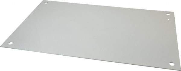 Cooper B-Line - 13" OAW x 21" OAH Powder Coat Finish Electrical Enclosure Nonperforated Panel - 24" x 16" Box, 12 Gauge Steel, Use with 24166-12/24168-12 - Apex Tool & Supply