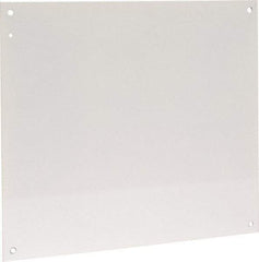Cooper B-Line - 18-1/2" OAW x 21" OAH Powder Coat Finish Electrical Enclosure Nonperforated Panel - 24" x 20" Box, 14 Gauge Steel, Use with 24206-1/24208-1 - Apex Tool & Supply