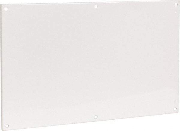 Cooper B-Line - 20-7/8" OAW x 32-7/8" OAH Powder Coat Finish Electrical Enclosure Flanged Panel - 36" x 24" Box, 12 Gauge Steel, Use with 362410-12/362412-12/36246-12/36248-12 - Apex Tool & Supply
