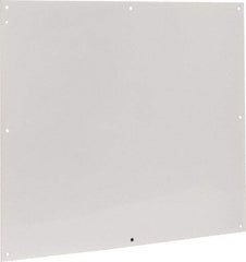 Cooper B-Line - 28-1/2" OAW x 32" OAH Powder Coat Finish Electrical Enclosure Nonperforated Panel - 36" x 30" Box, 14 Gauge Steel, Use with 363012-1/36306-1/36308-1 - Apex Tool & Supply