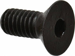 Made in USA - 5/16-18 UNC Hex Socket Drive, 82° Flat Screw - Alloy Steel, Black Oxide Finish, Fully Threaded, 3/4" OAL - Apex Tool & Supply