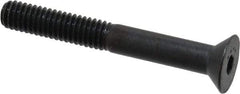 Made in USA - 5/16-18 UNC Hex Socket Drive, 82° Flat Screw - Alloy Steel, Black Oxide Finish, Fully Threaded, 2-1/2" OAL - Apex Tool & Supply