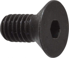 Made in USA - 3/8-16 UNC Hex Socket Drive, 82° Flat Screw - Alloy Steel, Black Oxide Finish, Fully Threaded, 3/4" OAL - Apex Tool & Supply