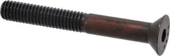 Made in USA - 3/8-16 UNC Hex Socket Drive, 82° Flat Screw - Alloy Steel, Black Oxide Finish, Partially Threaded, 3" OAL - Apex Tool & Supply
