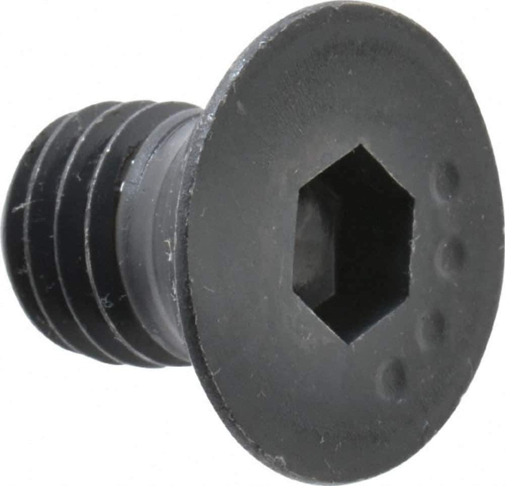 Made in USA - 1/2-13 UNC Hex Socket Drive, 82° Flat Screw - Alloy Steel, Black Oxide Finish, Fully Threaded, 3/4" OAL - Apex Tool & Supply