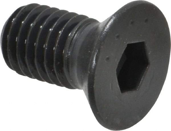 Made in USA - 1/2-13 UNC Hex Socket Drive, 82° Flat Screw - Alloy Steel, Black Oxide Finish, Fully Threaded, 1" OAL - Apex Tool & Supply