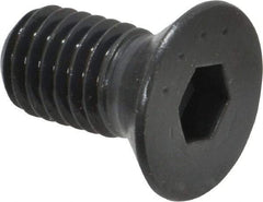Made in USA - 1/2-13 UNC Hex Socket Drive, 82° Flat Screw - Alloy Steel, Black Oxide Finish, Fully Threaded, 1" OAL - Apex Tool & Supply