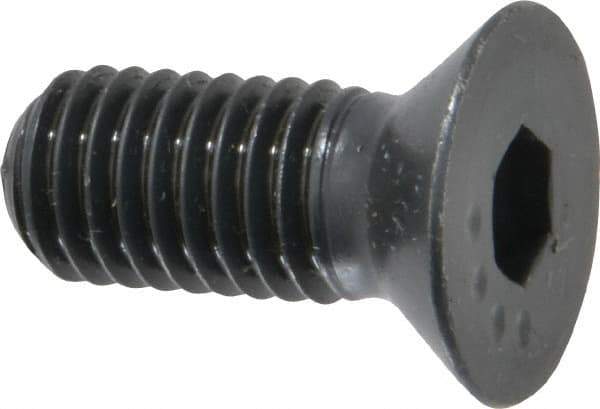 Made in USA - 1/2-13 UNC Hex Socket Drive, 82° Flat Screw - Alloy Steel, Black Oxide Finish, Fully Threaded, 1-1/4" OAL - Apex Tool & Supply
