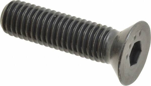 Made in USA - 1/2-13 UNC Hex Socket Drive, 82° Flat Screw - Alloy Steel, Black Oxide Finish, Fully Threaded, 2" OAL - Apex Tool & Supply
