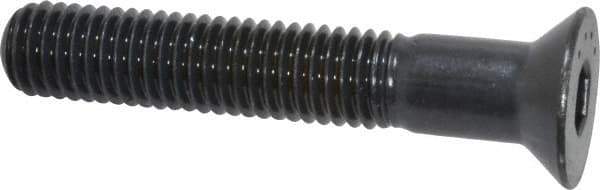 Made in USA - 1/2-13 UNC Hex Socket Drive, 82° Flat Screw - Alloy Steel, Black Oxide Finish, Partially Threaded, 3" OAL - Apex Tool & Supply