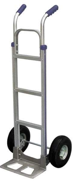 Vestil - 500 Lb Capacity 52-1/2" OAH Hand Truck - Dual Handle, Aluminum - Apex Tool & Supply