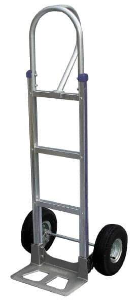 Vestil - 500 Lb Capacity 52-1/2" OAH Hand Truck - P-Shape Handle, Aluminum - Apex Tool & Supply