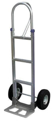 Vestil - 500 Lb Capacity 52-1/2" OAH Hand Truck - P-Shape Handle, Aluminum - Apex Tool & Supply