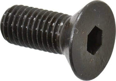 Made in USA - 1/4-28 UNF Hex Socket Drive, 82° Flat Screw - Alloy Steel, Black Oxide Finish, Fully Threaded, 5/8" OAL - Apex Tool & Supply