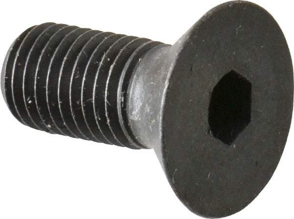 Made in USA - 5/16-24 UNF Hex Socket Drive, 82° Flat Screw - Alloy Steel, Black Oxide Finish, Fully Threaded, 3/4" OAL - Apex Tool & Supply